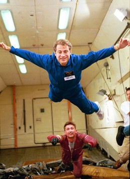 Peter Diamandis on a zero gravity flight