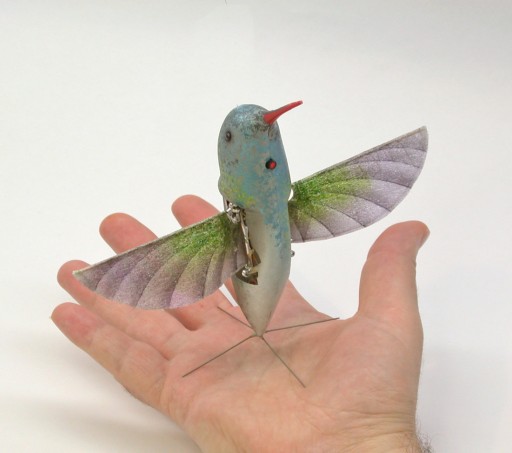 Hummingbird Nano Air Vehicle in hand (Image: AeroVironment, Inc.)