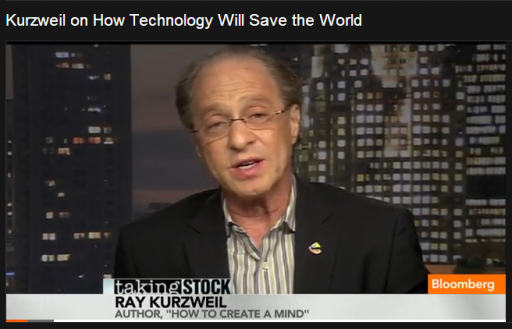 Ray Kurzweil with Pimm Fox on Bloomberg TV