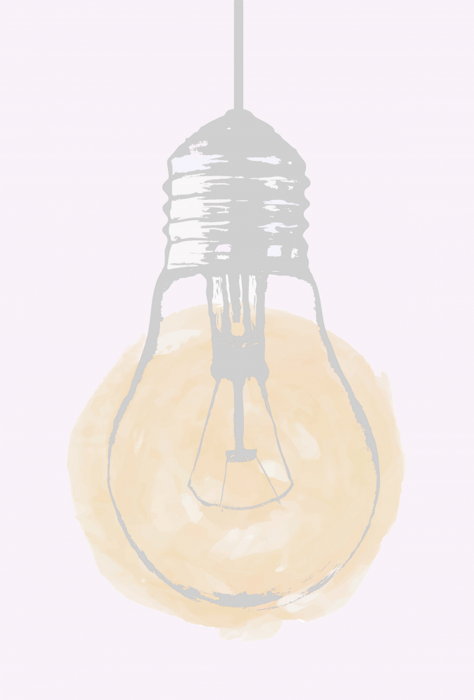 art - light bulb + glow - no. 2