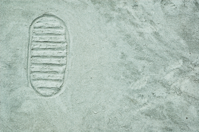 photo - footprint on moon - no. 1