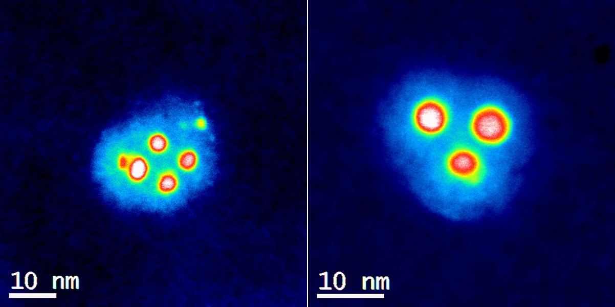 two nanoparticles